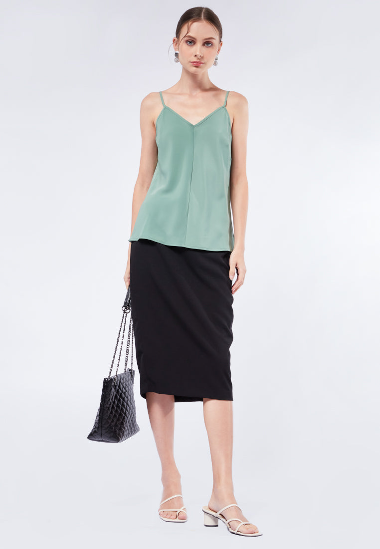 Regular Fit Basic Midi Skirt