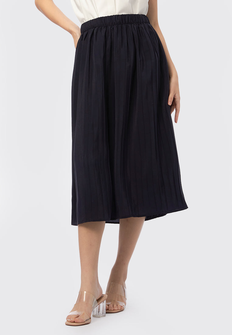 Pleated Midi Skirt
