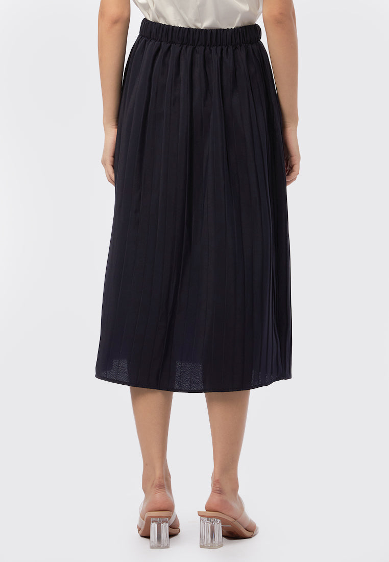 Pleated Midi Skirt
