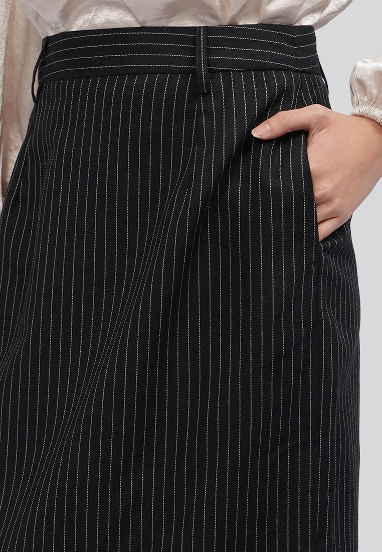 Stripes Midi Pencil Skirt