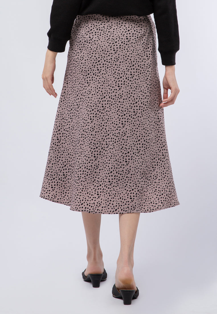 Printed A-line Skirt