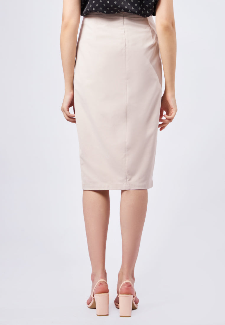 Midi Skirt with Slit Details