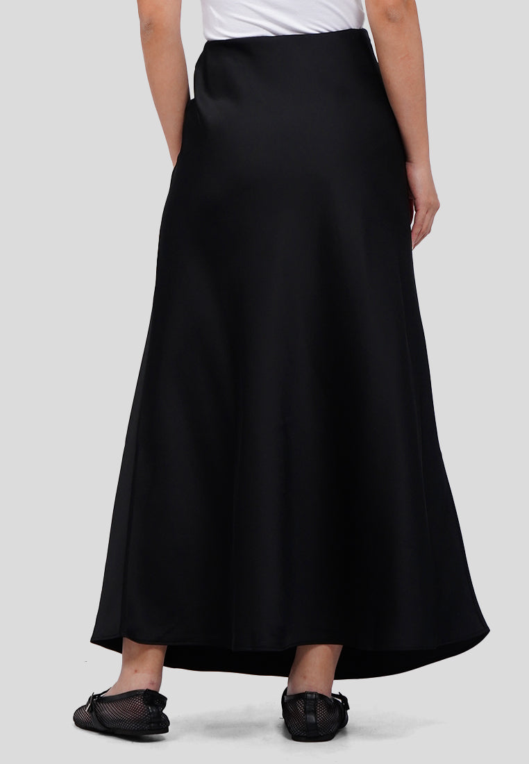 Satin Midi Skirt