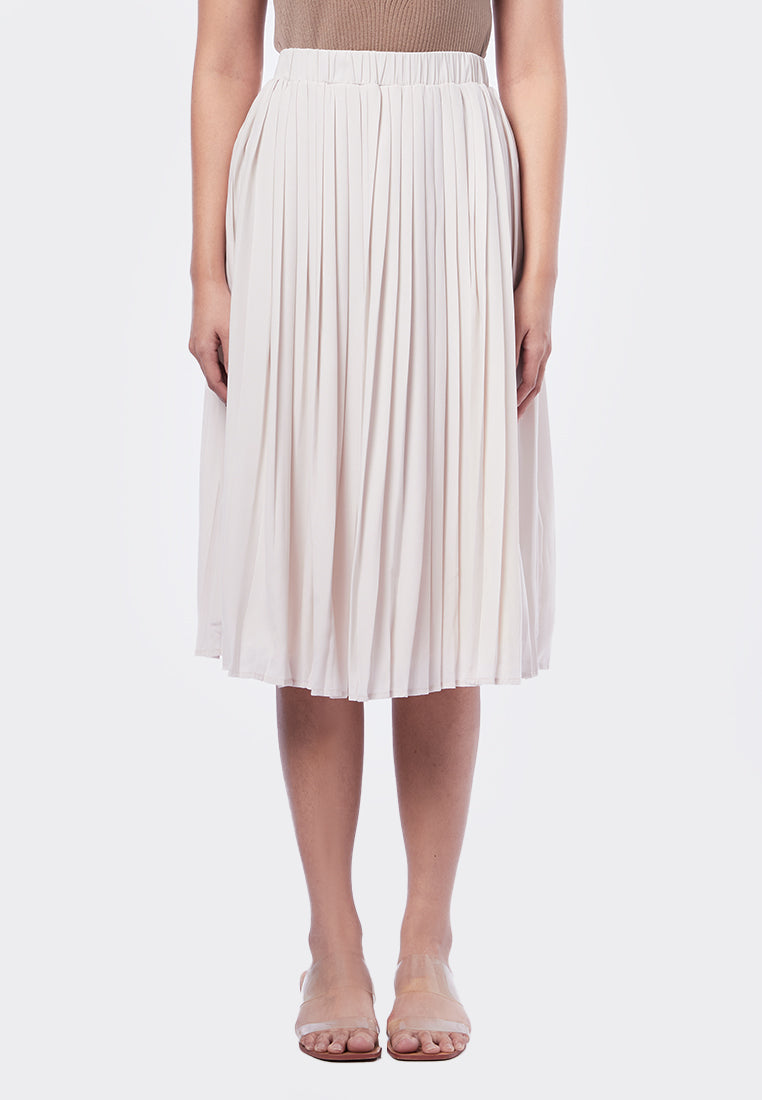 Pleated Midi Skirt