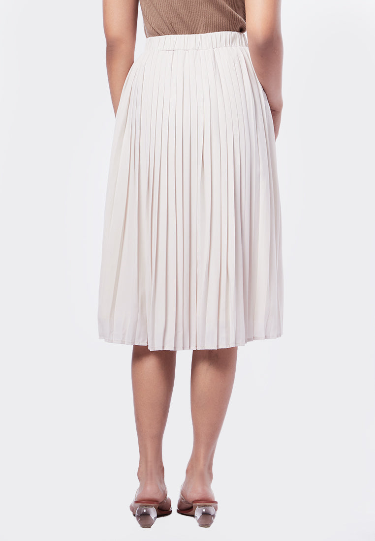 Pleated Midi Skirt