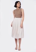 Pleated Midi Skirt