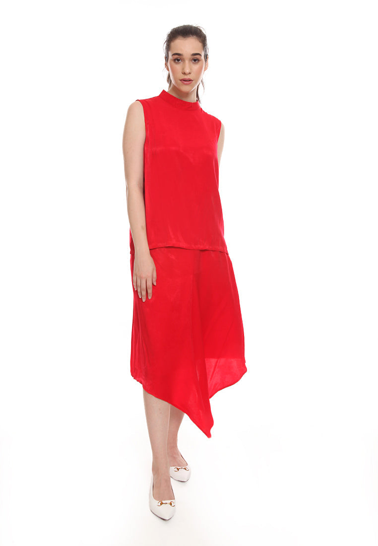 Asymmetric Midi Skirt