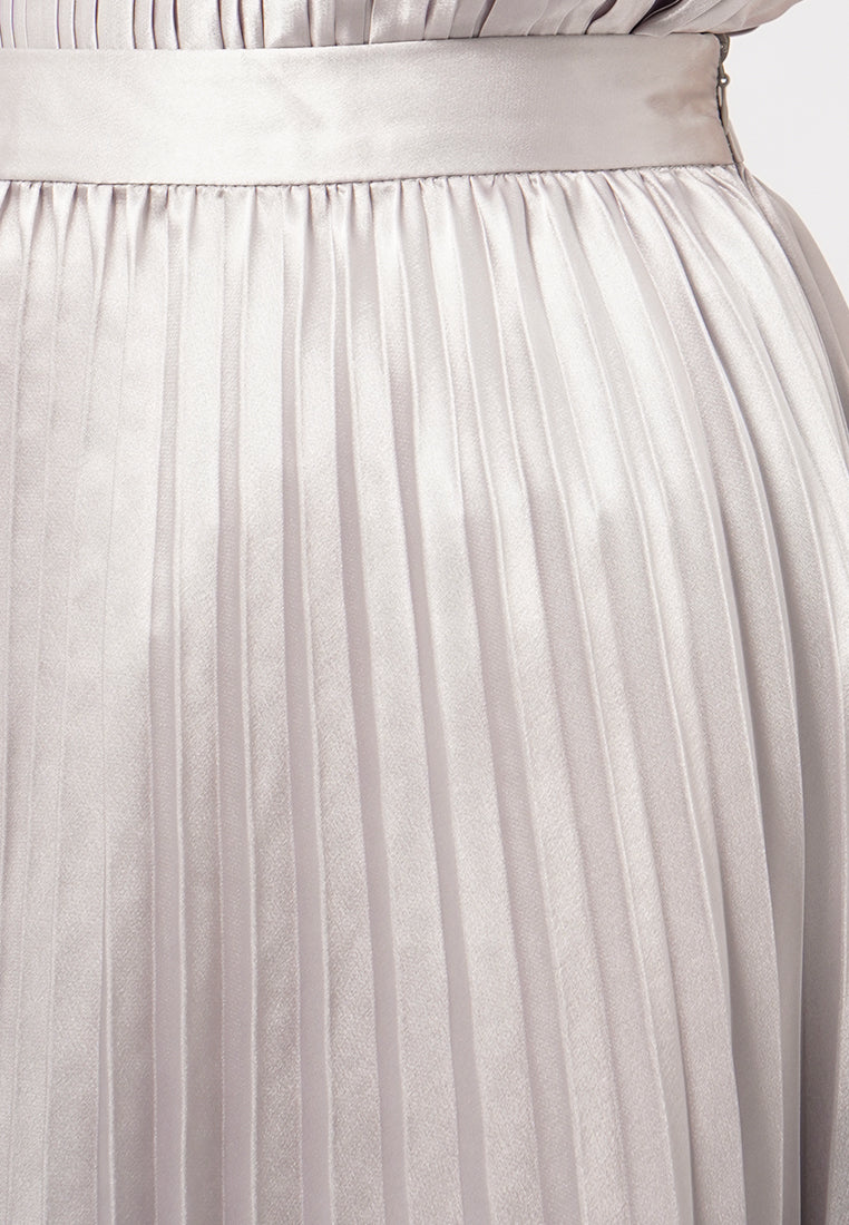 Pleated Midi Skirt