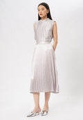 Pleated Midi Skirt