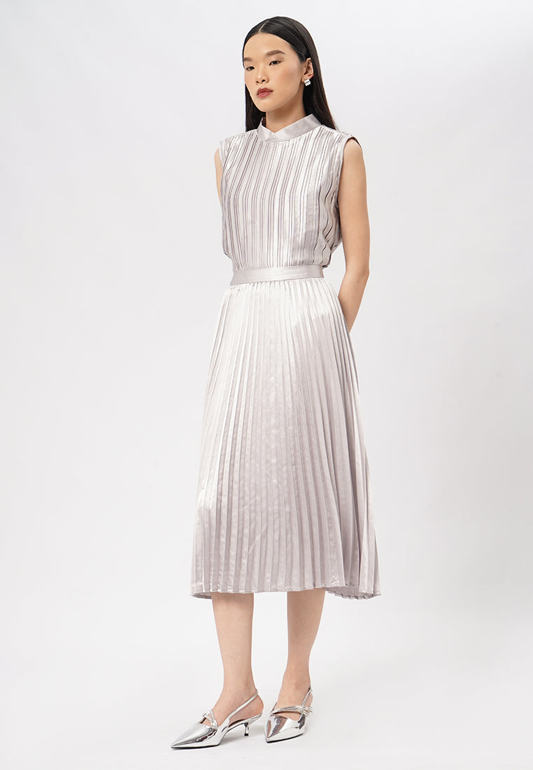 Pleated Midi Skirt