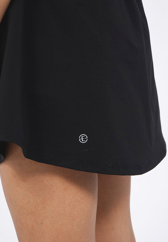 Loose Tennis Skirt with Elastic Waist