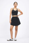 Loose Tennis Skirt with Elastic Waist