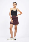 High Waist Fitted Tennis Skirt