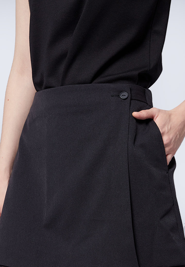 Mini Skort with Overlap Front