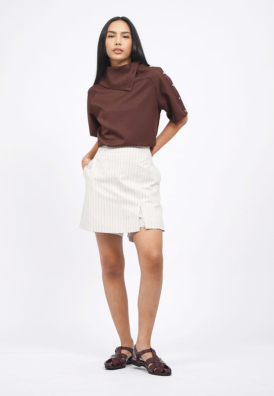 Mini Skort with Front Slit Details