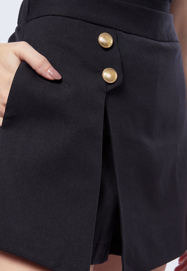Mini Skort with Button Details