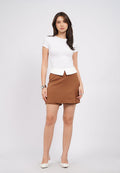 Front Slit Mini Skort