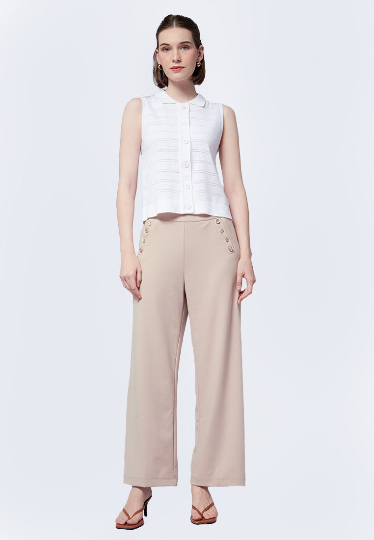 Openwork Sleeveless Top