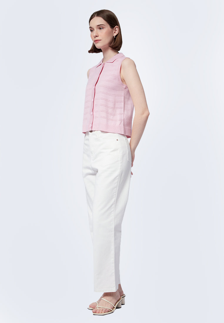Openwork Sleeveless Top