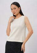 Sleeveless Knit Top Lt. Grey
