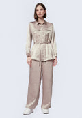 One Set Long Sleeve Blouse with Pants