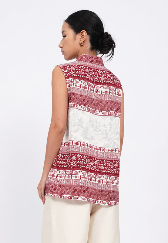 Dynasty Printed Sleeveless Top