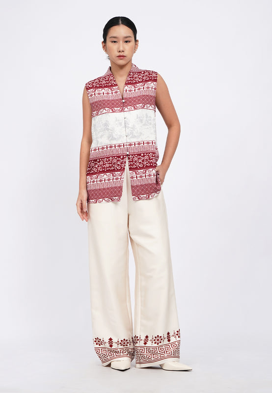 Dynasty Printed Sleeveless Top