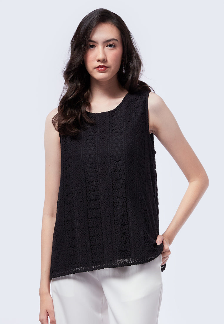 Sleeveless Lace Top