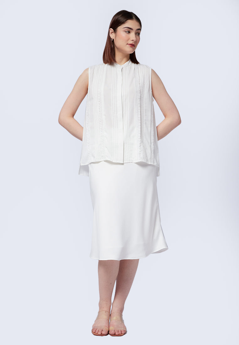 Sleeveless Textured Blouse