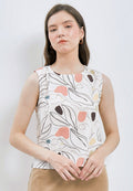 Printed Sleeveless Blouse