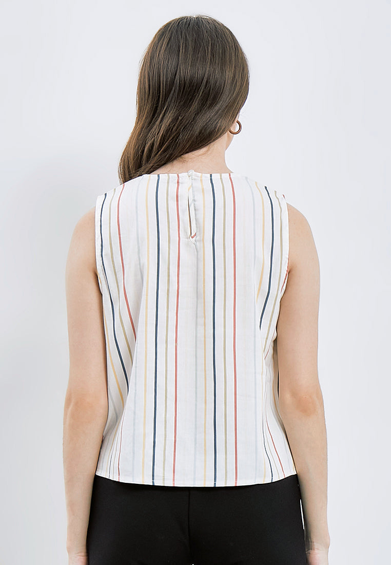 Printed Sleeveless Blouse