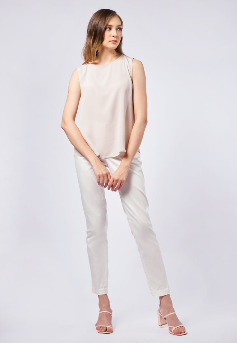 Crinkle Sleeveless Top