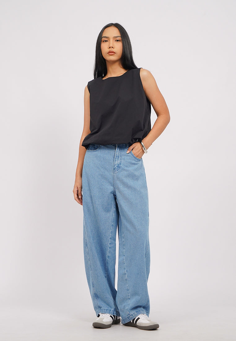 Bubbled Sleeveless Top