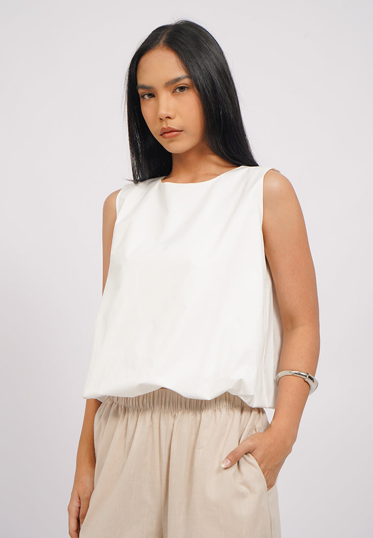Bubbled Sleeveless Top