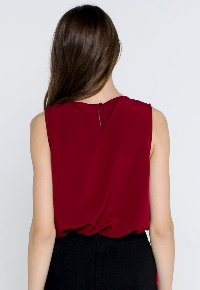 Polyester Sleeveless Blouse