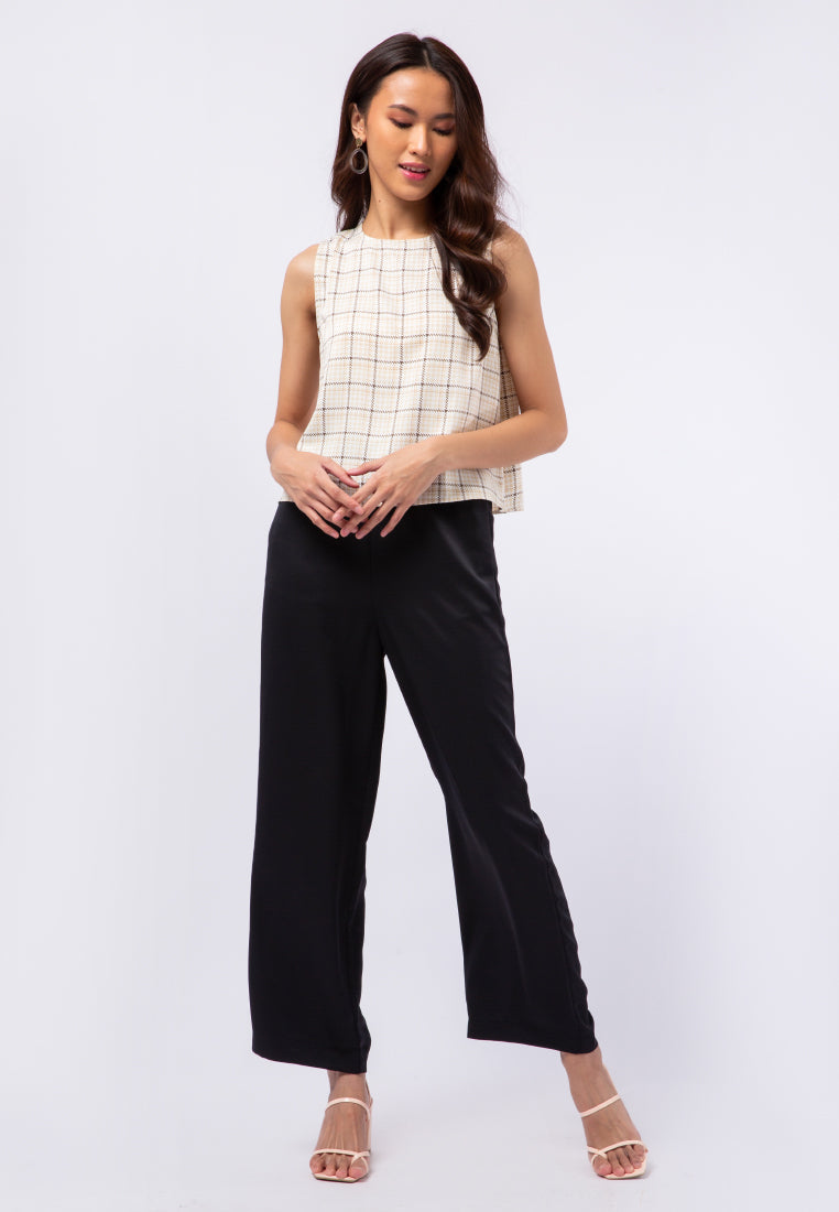 Printed Sleeveless Blouse