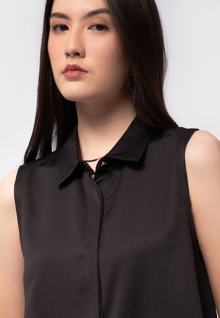 Regular Fit Sleeveless Shirt