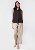 Regular Fit Sleeveless Shirt
