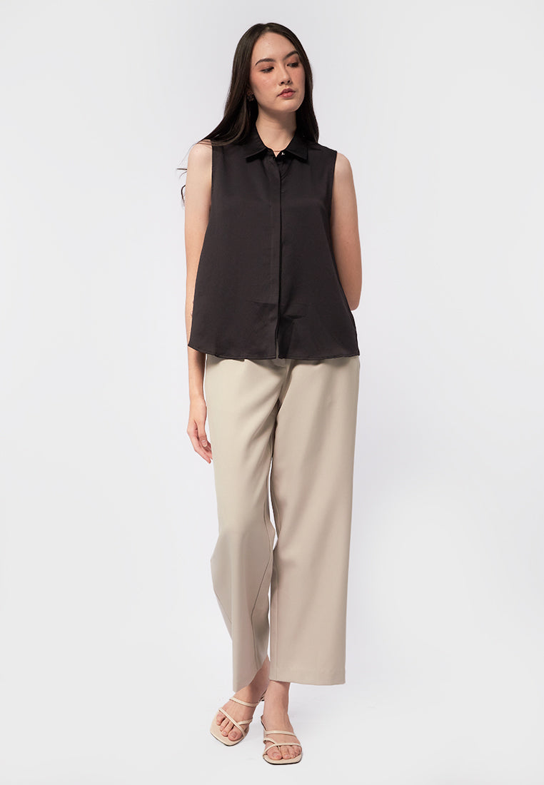 Regular Fit Sleeveless Shirt