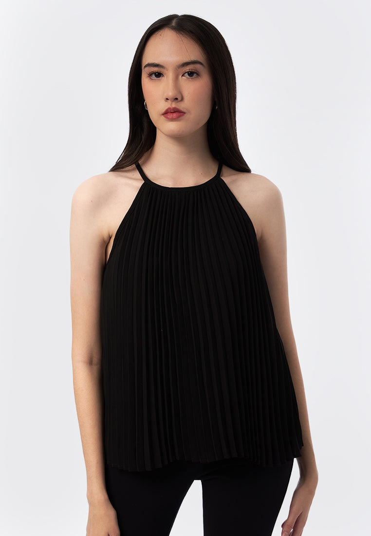 Halter Neck Chiffon Top