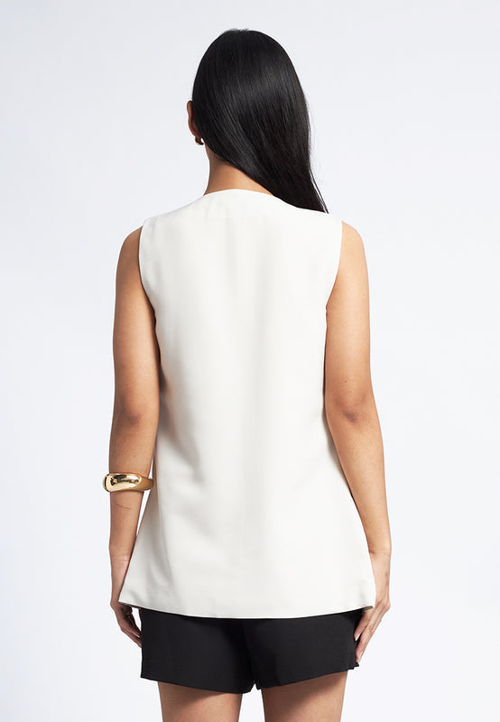 Detachable Sleeveless Top