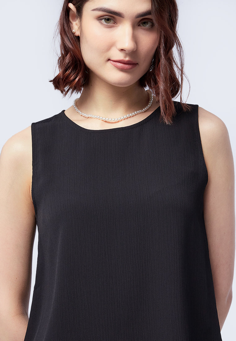 Crinkle Sleeveless Top