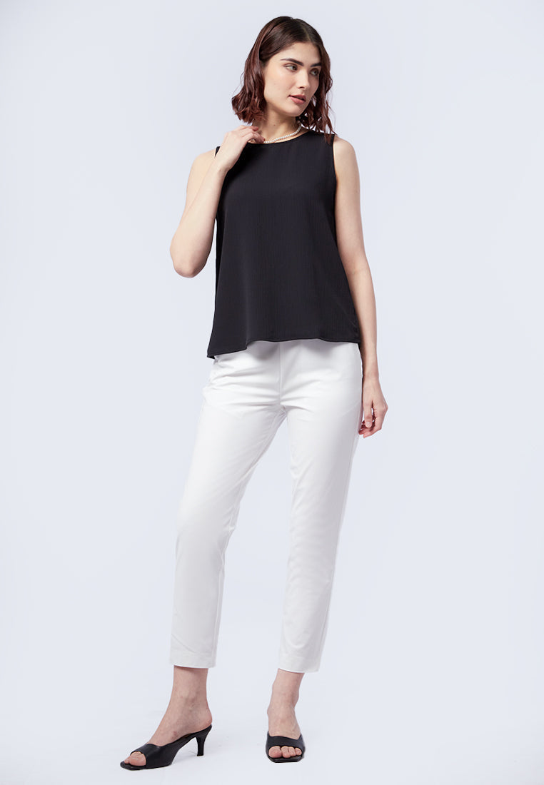 Crinkle Sleeveless Top