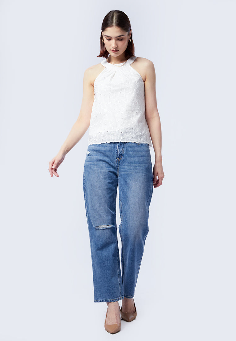 Halter Neck Sleeveless Top