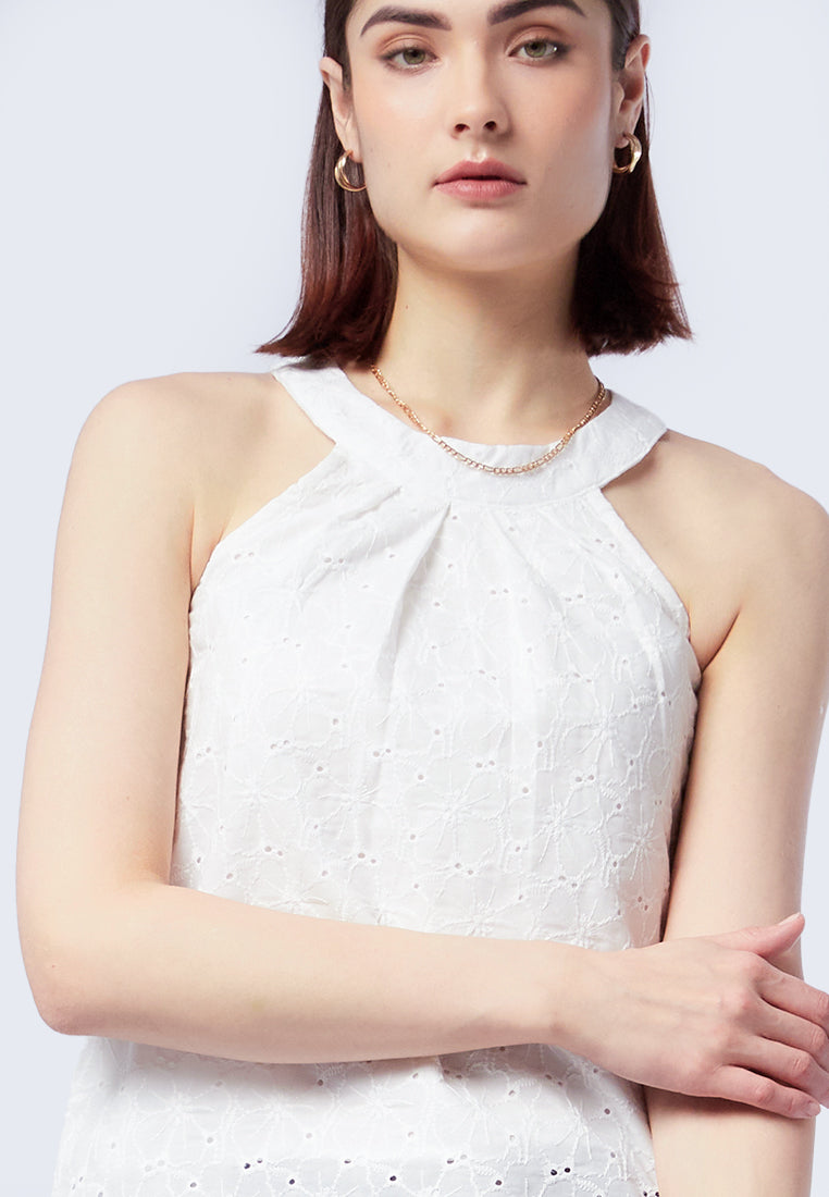 Halter Neck Sleeveless Top