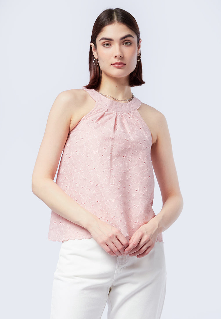 Halter Neck Sleeveless Top