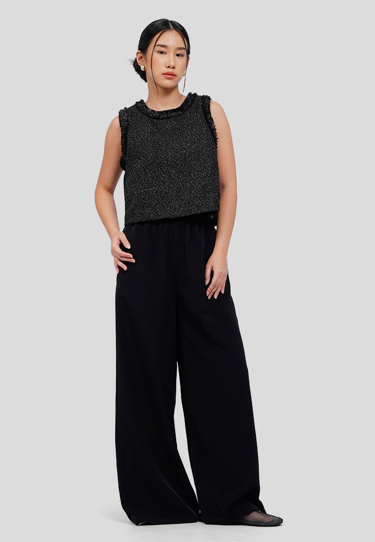 Tweed Sleeveless Top