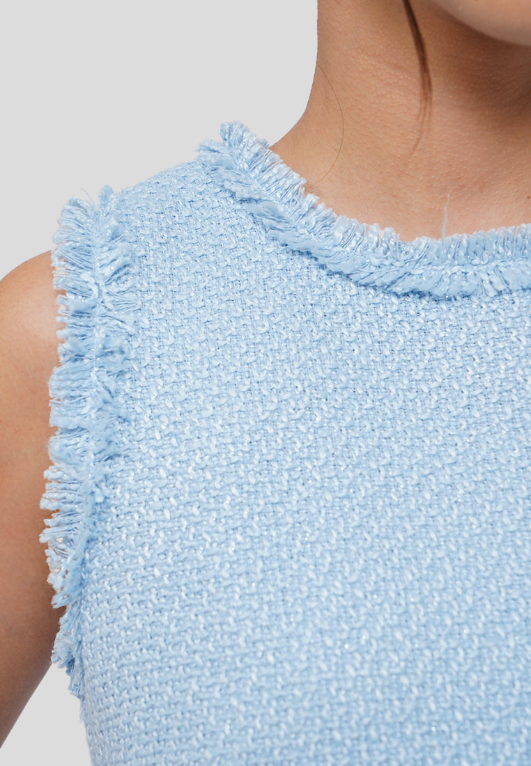 Tweed Sleeveless Top