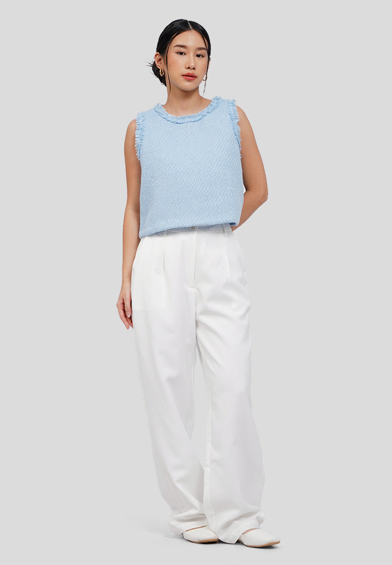 Tweed Sleeveless Top
