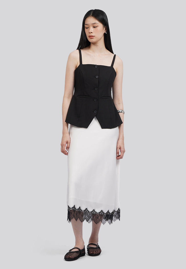 Tailored Tank with Front Button